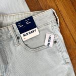 Old Navy NWT wide straight leg low rise light wash blue jeans women size 4 Photo 1