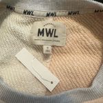 Madewell NWT  MWL Airyterry Colorblock Sweatshirt Size M Photo 4