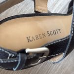 Karen Scott Women’s Adriana Leather Strappy Sandals 9.5 Black Photo 8