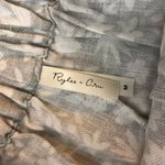 Rylee + Cru Womens Ditsy Scallop Shorts Linen Blend Drawstring Floral Gray M Size M Photo 3