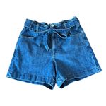 J.crew high rise paperbag jean shorts size 27 Blue Photo 2