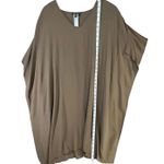 Eileen Fisher Shift Dress M Brown Tencel Viscose Drape Kimono Minimalist Lagom Photo 7