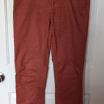 prAna  Mid Rise Kayla Jeans W4/27 Orange/Rust Design Straight Leg Photo 0