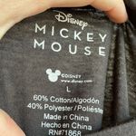 Disney  Mickey Mouse cropped charcoal Gray women’s shirt large w/ jeweled beading Photo 5