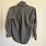 Madewell Black Wash Chambray Button Down Blouse Womens XXS Grunge 90s Photo 4