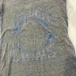 NFL Team Apparel Detroit Lions Gray Graphic V Neck Casual T Shirt Women’s Small Photo 1