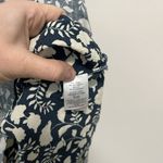 Faherty  Penny Linen Dress‎ In Blue Indigo Echo Floral Size XS Photo 4