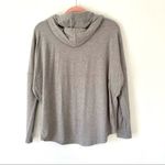 Tahari  NWTs Light Gray Stretchy Soft Hoodie Sweatshirt small Photo 3