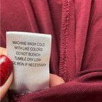 Glamour Nights Burgundy Draped Maxi Dress with Rhinestone Brooch Cape Sleeves 6 Red Photo 6