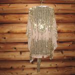 Mac Duggal NWT  CAPE BACK GEOMETRIC SEQUIN ROBE DRESS M 8 10 Photo 10