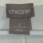 Chico's  NWT Elegant Cream Sleeveless Blouse, sz 2 (12/14) Photo 2
