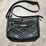 Rosetti Shoulder Bag Black Pockets Zippers Adjustable Strap Women's Purse Faux Leather Photo 2