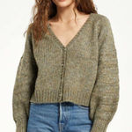 Z Supply  Essex Cable Sweater Green Women’s XS Photo 0