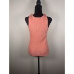Pilcro Anthropologie Sleeveless Top Ribbed Knit Sweater Tank Coral Casual Large Photo 1