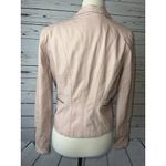 BLANK NYC Zip Moto Jacket Faux Leather Coat Medium Womens Full Zip Pink Grunge Photo 2