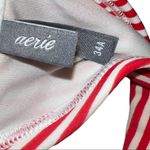 Aerie  red and white striped padded bikini top! Photo 7