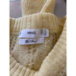 Mango MNG Women Yellow Wool Blend Sweater Size Small Photo 1