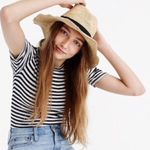 J.Crew 100% Rafia Women's Packable Straw Hat, Size M/L Photo 1