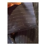 Steve Madden  Women's M Imaan Blazer Navy Blue Pinstripe Office Contemporary New Photo 2