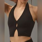 Anthropologie Black By  Seamless Halter Rib Vest Size S/M Photo 4