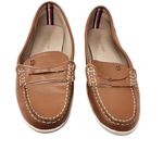 Tommy Hilfiger  Slip On Leather Loafers Shoes Brown Camel Round Toe Size 9M Photo 1