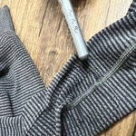 Lululemon Swiftly Tech Long Sleeve Crew Gray Stripe | Size 8 Photo 3