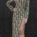ZARA NWOT WOMAN'S PAISLEY PRINTED MIDI DRESS GREEN/MULTICOLOR XS BLOGGERS FAVE Photo 5