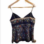 To The Max  like new 100% silk M navy tank top. Photo 1