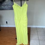 House Of CB House‎ of CB 'Nalini' Acid Lime Corset Maxi Dress NWOT size L Photo 6