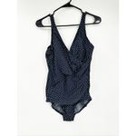 MiracleSuit  Oceanus One Piece Swimsuit in Pin Point Print Midnight Navy Size 16 Photo 2