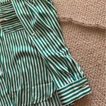 Vine & Love Striped Oversized Button Down Blouse Shirt Top Size Small Silky EUC Photo 6