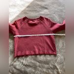 Brandy Melville  John GALT Burgundy Pullover Thermal Shirt One Size EUC Photo 4