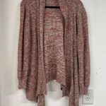 Westport  Pink Heathered Long Sleeve Waterfall Front Cardigan Sweater Womens 2X Photo 0