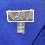 JM Collection ‎ Womens Full Zip Pocket Collared Jacket Purpleberry Blue Sz 10 NWT Photo 5