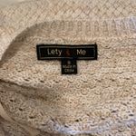 (F-189)Lety & Me Cream Sweater with Brown elbow patches, stitch fix, Size S Photo 5