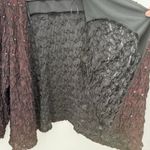 Dressbarn Collection Black Red Crinkle Sequin Open Cardigan Formal Size 20W Photo 8