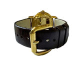 Marc by Marc Jacobs MBM1185 Analog Brown Leather and Dial Gold Tone Round Watch Photo 3