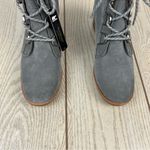 Sorel  Cate Leather Lace-up Ankle Boots US9.5 Quarry (Grey) Gum 2 Waterproof $190 Photo 2