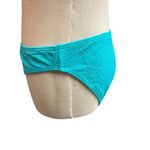 Venus  Texture Scoop Bikini Bottom Size 10 Swimsuit Blue Tropical‎ Palm Vacation Photo 5