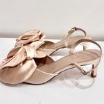 Pelle Moda Uzma Satin Floral Slingback Pump Heels Champagne Pink Women's Size 10 Photo 4