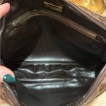 Mario Valentino Adjustable Crossbody Bag PVC x Leather Authentic USED Brown Photo 7