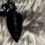 Coldwater‎ Creek Necklace Dark Purple Stick Link Chain Pink Rhinestones 30” Photo 4