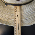 Scala  Cream Wide Brim Woven Straw Sun Hat One Size Woven Sun Hat Photo 8