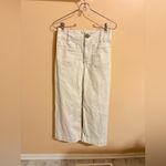 Anthropologie  Maeve Colette Crop Wide-Leg Jeans in Latte Foam Photo 4