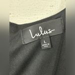 Lulus Woman’s Black Classic Formal Sphaghetti Strapped Mini Dress Size Large Photo 2