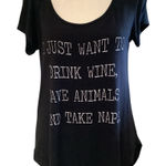 Coveted Clothing  Black Graphic Tee Photo 0