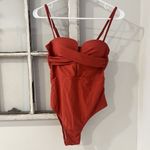 Cupshe NWT XS Watermelon Pink Deep V Sexy One Piece Swimsuit Photo 1