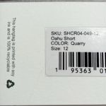 Carve Designs Oahu 4 Inch Corduroy Shorts Gray Size 12 NEW Photo 8