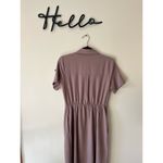 Monteau  Los Angeles Collared Double Breasted Short Sleeve Nude Dress Sz Med Photo 1