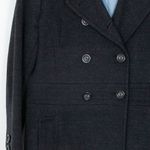 Calvin Klein Womens Wool Blend Pea Coat Jacket Size 8 Gray Classic Quiet Luxury Photo 3
